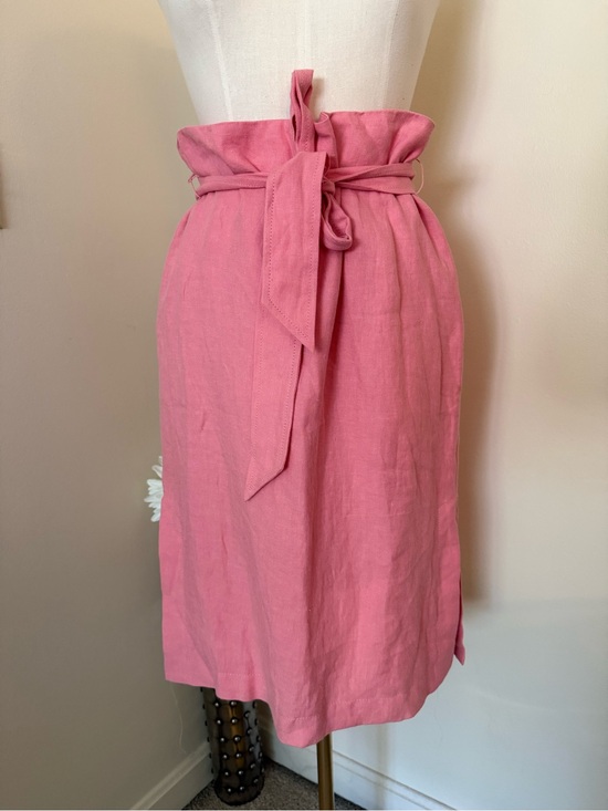 Talbots Dresses & Skirts - Talbots Pink Waist Midi Skirt with Self-Tie Belt 10P